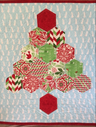 Jingle rag tree mini quilt