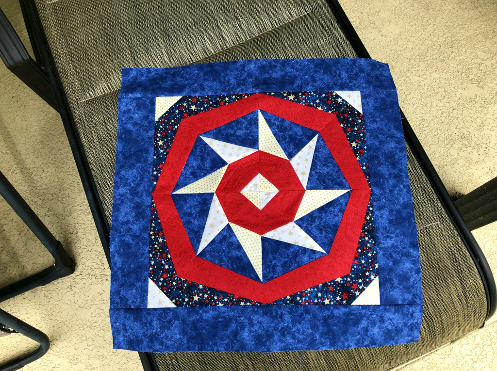 spinning star paper pieced pillow wip