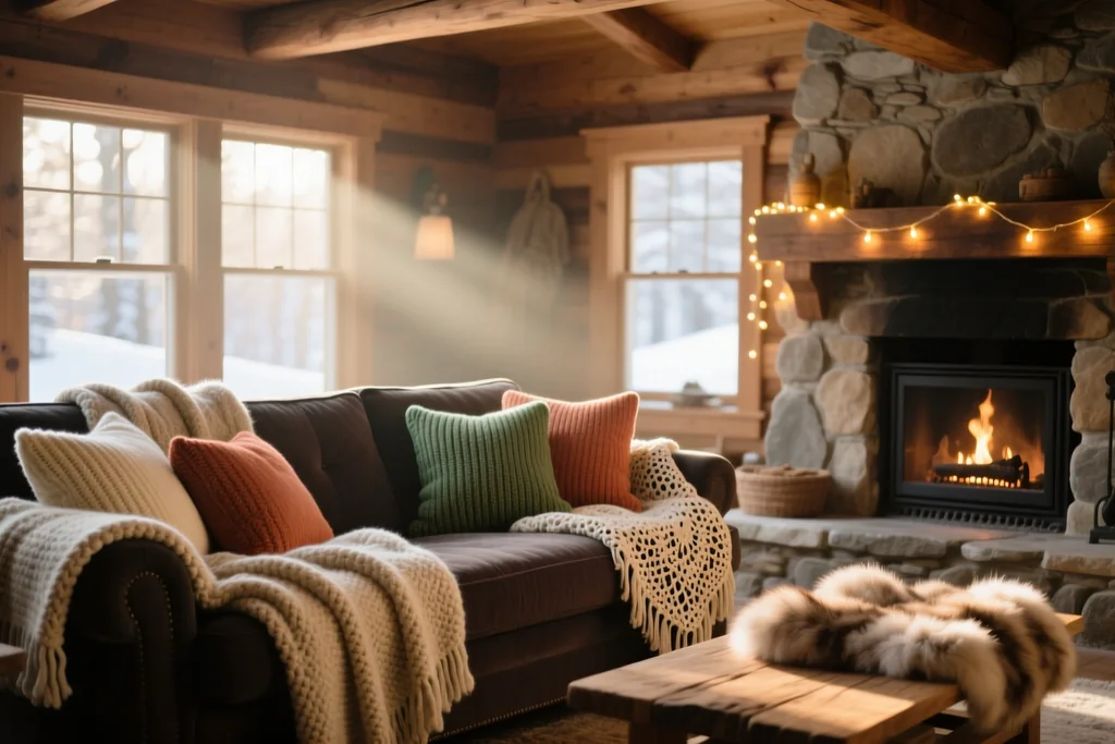 Decorating the House for New Year and Christmas
