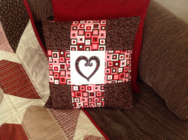 Jan 2016 quilted pillow