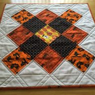 Halloween Granny Square Table Topper