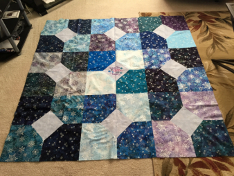 Layers of charm quilt