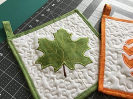 maple leaf pot holder