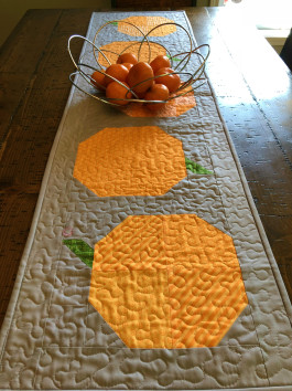 patchwork pumpkin table runner