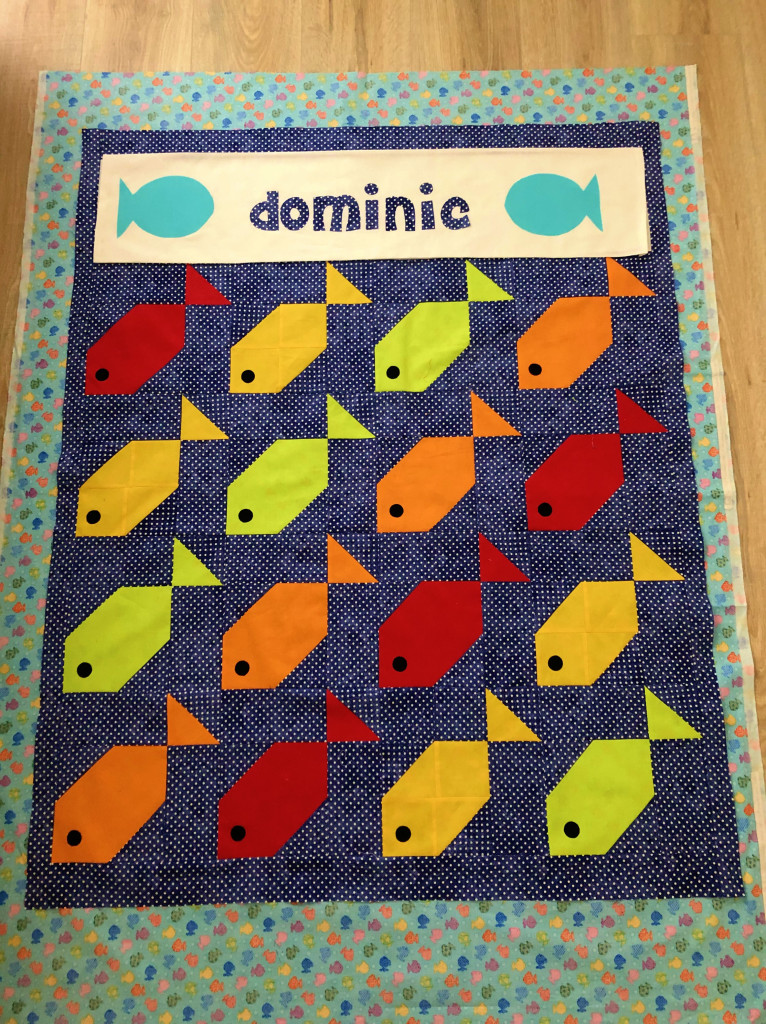 fish baby quilt