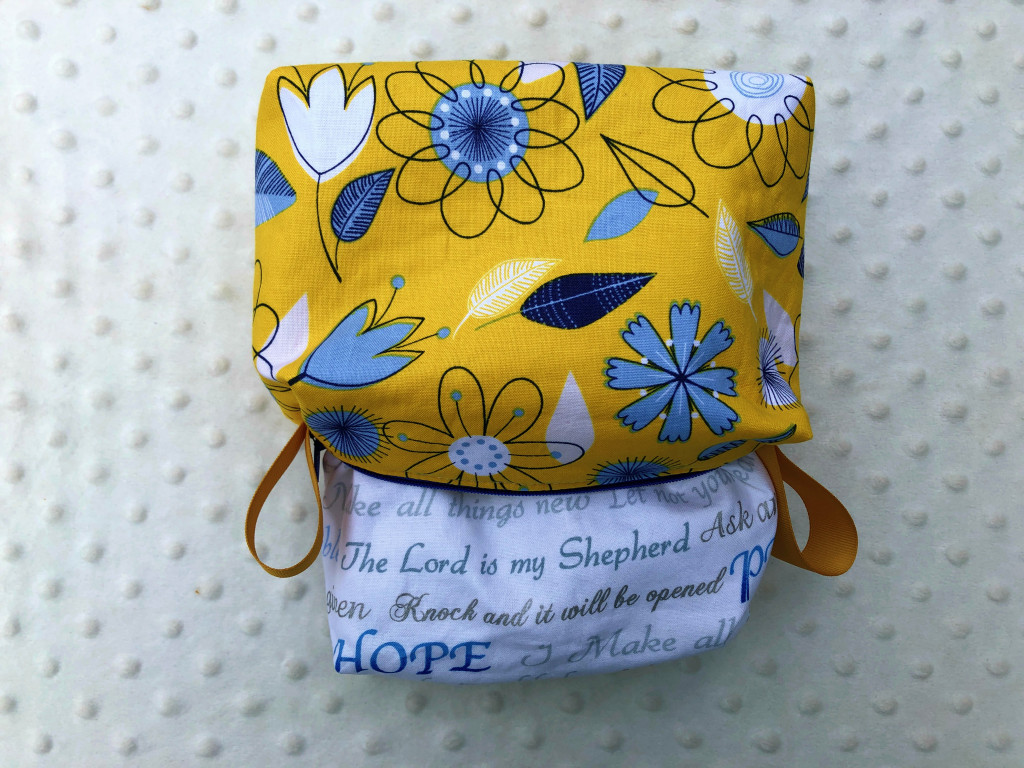 floral boxy pouch