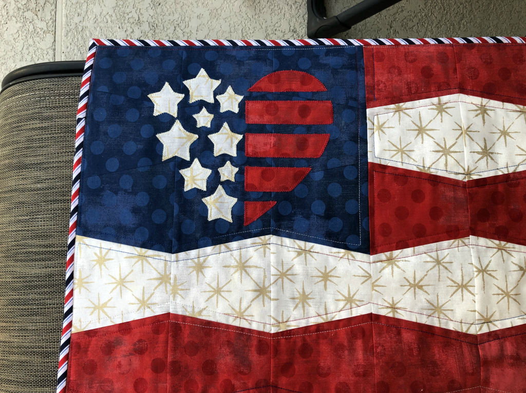 flag tumbler embroidery